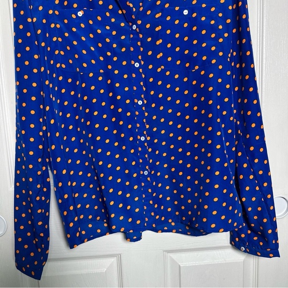 KUT For The Kloth XL Women's Button Down Long Sleeve Shirt-Polka Dot Office - Picture 4 of 12